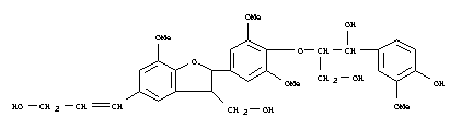 2-[4-[2,3-Dihydro-3-hydroxymethyl-5-(3-hydroxy-1-propenyl)-7-methoxybenzofuran-2-yl]-2,6-dimethoxyphenoxy]-1-(4-hydroxy-3-methoxyphenyl)-1,3-propanediol