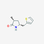 3-methyl-5-(thiophen-2-ylmethyl)pyrrolidin-2-one