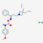 PROPIOPHENONE,3-(3,3-DIPROPYL-1-AZETIDINYL)-,O-(P-METHOXYCARBANILOYL)OXIME,HCL
