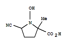 PROLINE,5-CYANO-1-HYDROXY-2-METHYL-