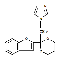 1H-Imidazole, 1-((2-(2-benzofuranyl)-1,3-dioxan-2-yl)methyl)-