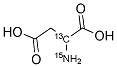 DL-ASPARTIC-2-13C-15N ACID