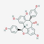 (1R,6S,7S,11bR)-1,7-bis(4-hydroxyphenyl)-1,6,7,11b-tetrahydro-2-oxadibenzo[cd,h]azulene-4,6,8,10-tetrol