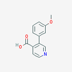 4-Pyridinecarboxylic acid, 3-(3-methoxyphenyl)- molecular structure