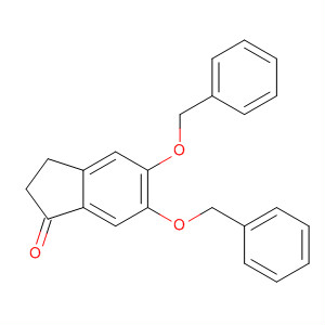1H-Inden-1-one, 2,3-dihydro-5,6-bis(phenylmethoxy)- molecular structure