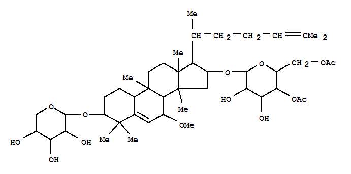 (4R,7R,8xi,9beta,16beta)-7-methoxy-9,10,14-trimethyl-1-(beta-D-xylopyranosyloxy)-4,9-cyclo-9,10-secocholesta-5,24-dien-16-yl 4,6-di-O-acetyl-beta-D-allopyranoside