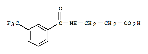 b-Alanine, N-[3-(trifluoromethyl)benzoyl]- molecular structure