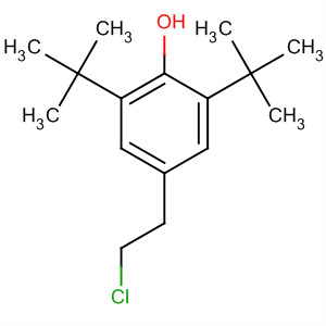 Phenol, 4-(2-chloroethyl)-2,6-bis(1,1-dimethylethyl)- molecular structure