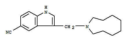 3-(azonan-1-ylmethyl)-1H-indole-5-carbonitrile