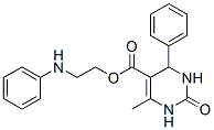 2-anilinoethyl 4-methyl-2-oxo-6-phenyl-3,6-dihydro-1H-pyrimidine-5-car boxylate molecular structure