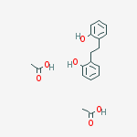 Phenol, 2,2'-(1,2-ethanediyl)bis-, Diacetate (en) molecular structure