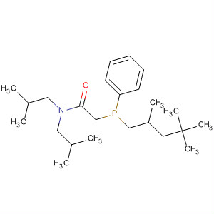 Acetamide,N,N-bis(2-methylpropyl)-2-[phenyl(2,4,4-trimethylpentyl)phosphinyl]- molecular structure