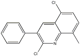 2,5-DICHLORO-8-METHYL-3-PHENYLQUINOLINE molecular structure