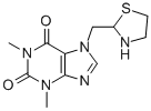 7-(1,3-thiazolidin-2-ylmethyl)theophylline molecular structure