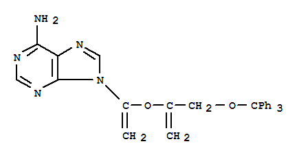 5'-O-[carboxy(hydroxy)phosphoryl]adenosine molecular structure