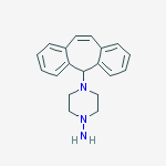 4-(5H-Dibenzo[a,d][7]annulen-5-yl)piperazin-1-amine molecular structure