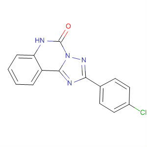 [1,2,4]Triazolo[1,5-c]quinazolin-5(6H)-one, 2-(4-chlorophenyl)- molecular structure