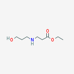 ethyl N-(3-hydroxypropyl)-b-alaninate molecular structure