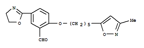 5-(4,5-dihydro-1,3-oxazol-2-yl)-2-{[5-(3-methyl-1,2-oxazol-5-yl)pentyl]oxy}benzaldehyde