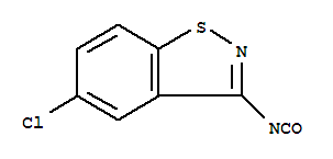 5-chloro-3-isocyanato-1,2-benzothiazole molecular structure
