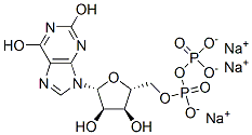 Xanthosine-5-DiphosphateTrisodium molecular structure