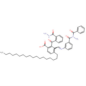 Benzoic acid,3-[[[3-[(2-benzoylhydrazino)carbonyl]phenyl]imino]methyl]-4-octadecyl-,2-benzoylhydrazide