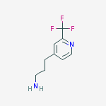 3-[2-(trifluoromethyl)pyridin-4-yl]propan-1-amine molecular structure