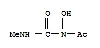 acetamide, N-hydroxy-N-[(methylamino)carbonyl]- molecular structure