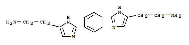 2-{2-[4-(1H-imidazol-2-yl)phenyl]-1H-imidazol-5-yl}ethanamine molecular structure