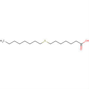 Heptanoic acid, 7-(octylthio)- molecular structure