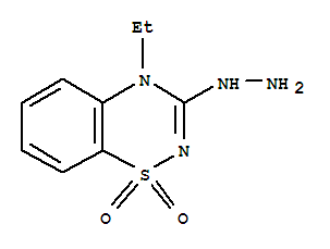 4-ethyl-3-hydrazinyl-4H-1,2,4-benzothiadiazine 1,1-dioxide