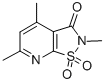 2,4,6-Trimethylisothiazolo(5,4-b)pyridin-3(2H)-one 1,1-dioxide molecular structure
