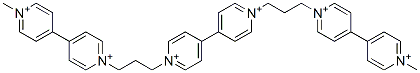 1,1-bis(3-(1-methyl-(4,4-bipyridinium)-1-yl)-propyl)-4,4-bipyridinium molecular structure