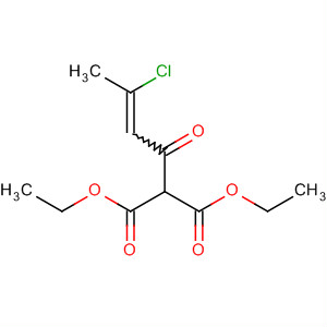 Propanedioic acid, (3-chloro-1-oxo-2-butenyl)-, diethyl ester molecular structure