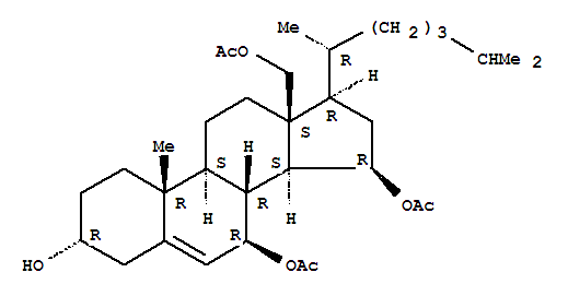 (3alpha,7beta,15beta)-3-hydroxycholest-5-ene-7,15,18-triyl triacetate