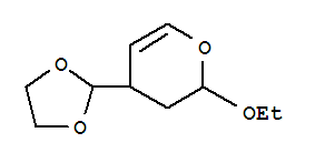2H-PYRAN,4-(1,3-DIOXOLAN-2-YL)-2-ETHOXY-3,4-DIHYDRO- molecular structure