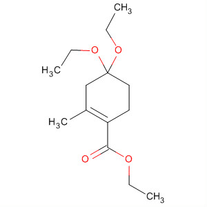 1-Cyclohexene-1-carboxylic acid, 4,4-diethoxy-2-methyl-, ethyl ester molecular structure
