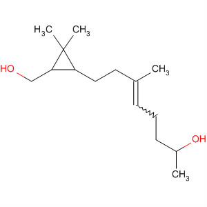 Cyclopropanemethanol, 3-(7-hydroxy-3-methyl-3-octenyl)-2,2-dimethyl- molecular structure