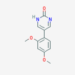 5-(2,4-dimethoxyphenyl)-1h-pyrimidin-2-one molecular structure