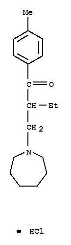 1-[2-(4-methylbenzoyl)butyl]azepanium chloride molecular structure