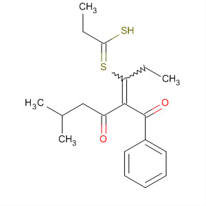 1,3-Hexanedione, 2-(1,3-dithietan-2-ylidene)-5-methyl-1-phenyl- molecular structure
