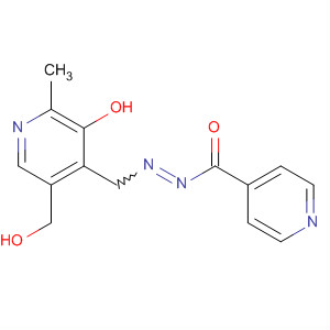3-Pyridinemethanol,5-hydroxy-6-methyl-4-[[(4-pyridinylcarbonyl)azo]methyl]- molecular structure