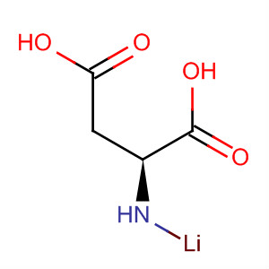 L-Aspartic acid, lithium salt molecular structure