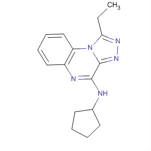 [1,2,4]Triazolo[4,3-a]quinoxalin-4-amine, N-cyclopentyl-1-ethyl- molecular structure