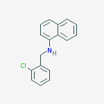 1-Naphthalenamine, N-[(2-chlorophenyl)methyl]- molecular structure