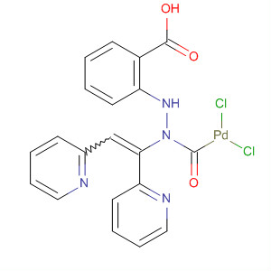 Palladium, [benzoic acid (di-2-pyridinylmethylene)hydrazide]dichloro- molecular structure