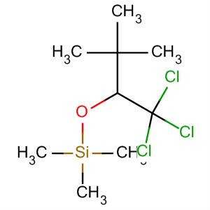 Silane, [2,2-dimethyl-1-(trichloromethyl)propoxy]trimethyl- molecular structure