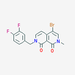 4-bromo-7-[(3,4-difluorophenyl)methyl]-2-methyl-2,7-naphthyridine-1,8-dione