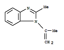 1H-Benzimidazole,2-methyl-1-(1-methylethenyl)- molecular structure