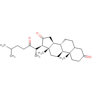 Cholestane-3,16,22-trione molecular structure